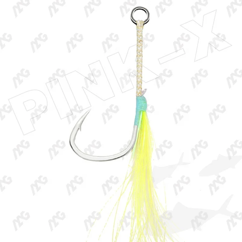 Factory Price Assist Hook Jig Lure Double Fishing Assist Hook Fishhooks Japanese High -carbon Steel