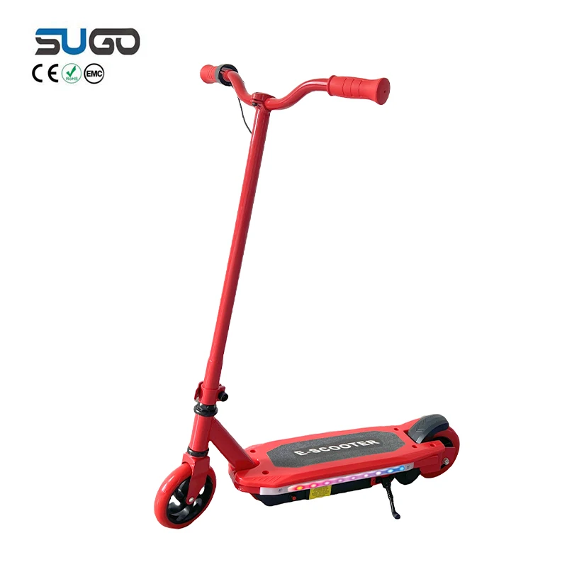 Hot Selling Electric Kick Scooter With LED Light At The Two Sides Of Footplate 2 Wheels Kids Electric Scooter