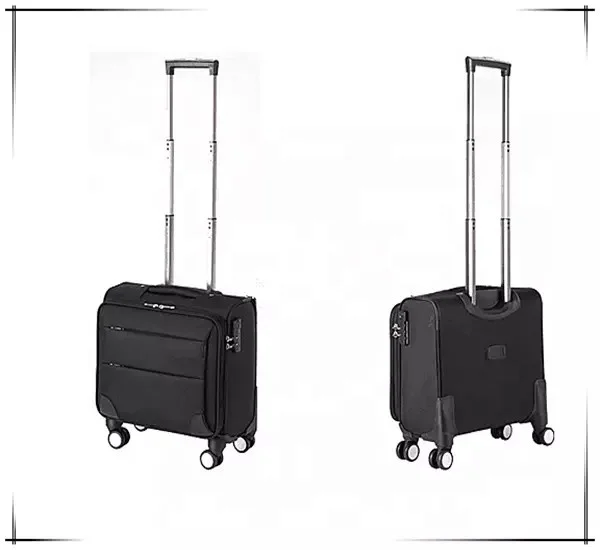 High-end Quality Waterproof 18 inch Nylon Cabin Luggage Carry on Suitcase Trolley Luggage Bag