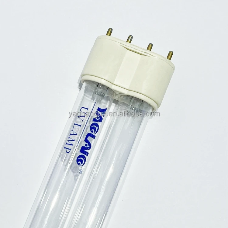 55w high ozone lamp ultraviolet 2G11 base uv light lamp H shape quartz uv lamp