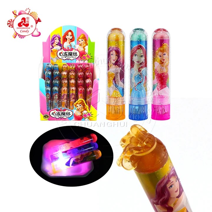 High quality LED Lighting fruity  Crazy hair lipstick Jam candy
