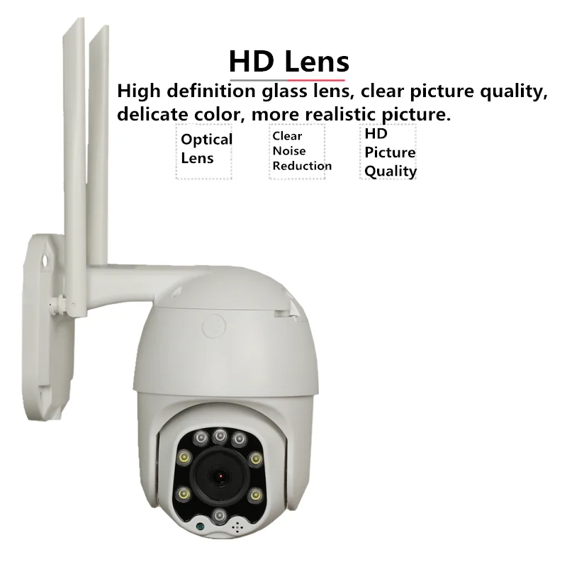  1080p Беспроводная onvif p2p наружная купольная камера ip wifi ptz видеонаблюдения