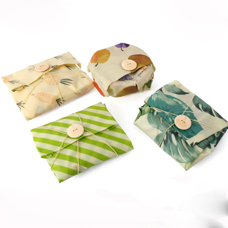 
Eco-friendly Organic Food Wrap Alternative Food Storage Bread Sandwich Wrapping Reusable Beeswax Wrap 