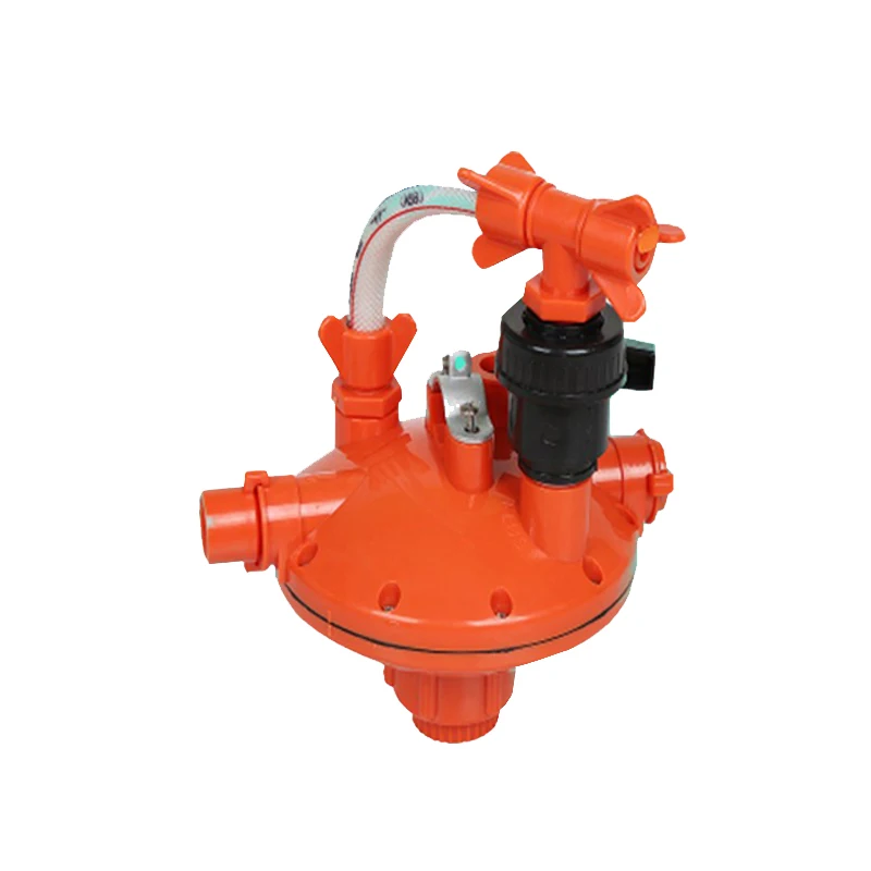 Culture regulator display tube hard tube first end chicken water line pressure reducing valve water level display tube