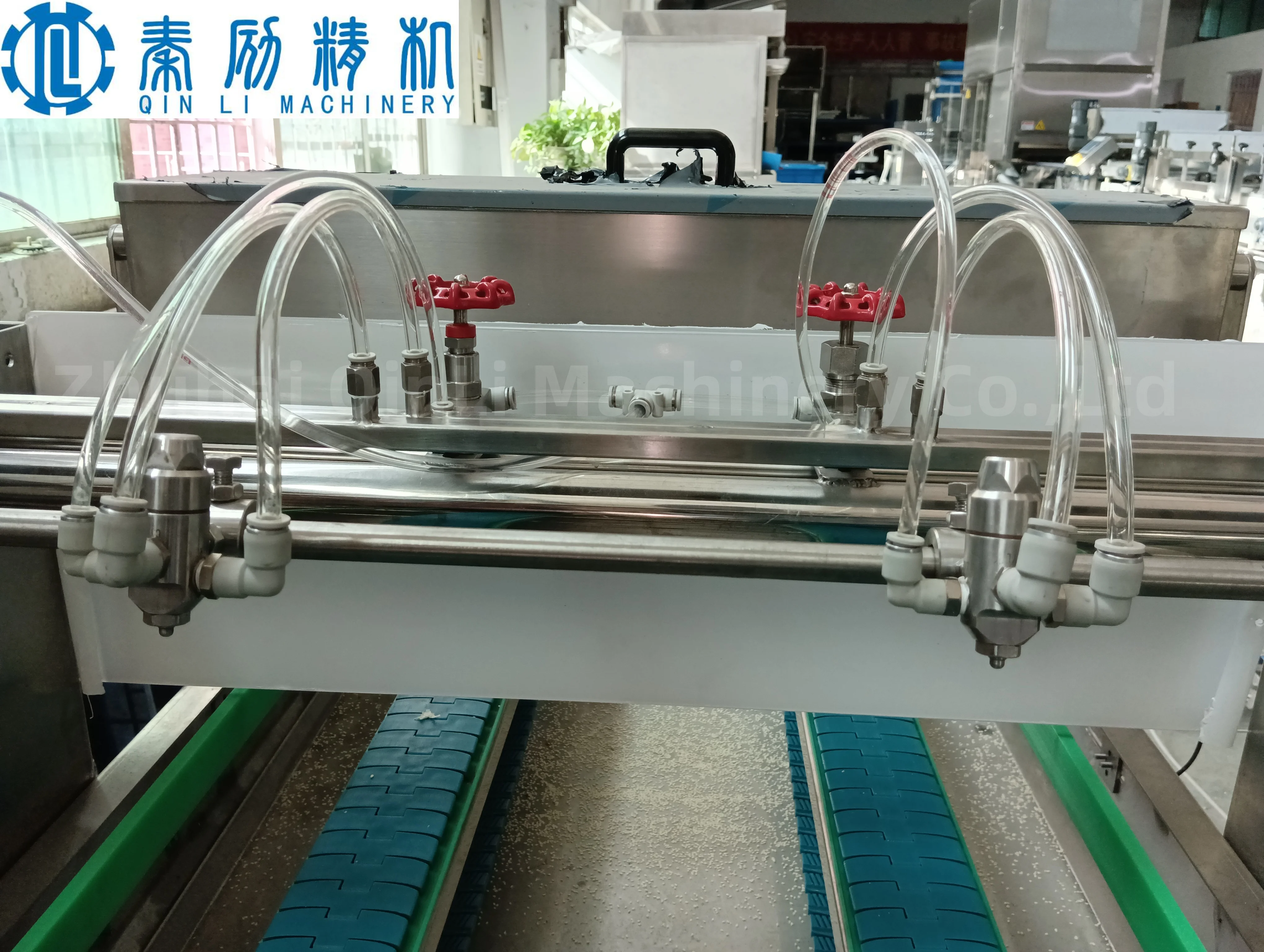 Fully automatic Burger Sesame Sprinkler machine industrial burger production line for dusting sesame oat