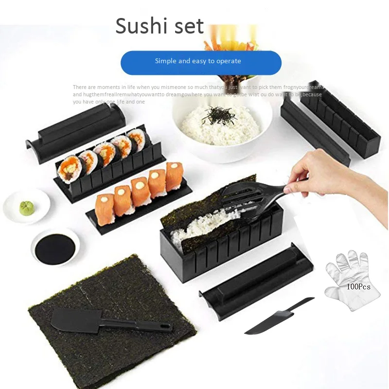 Hot Sale Rice Ball Maker Sushi Making Kit for Beginners 11pcs Sushi Making Set