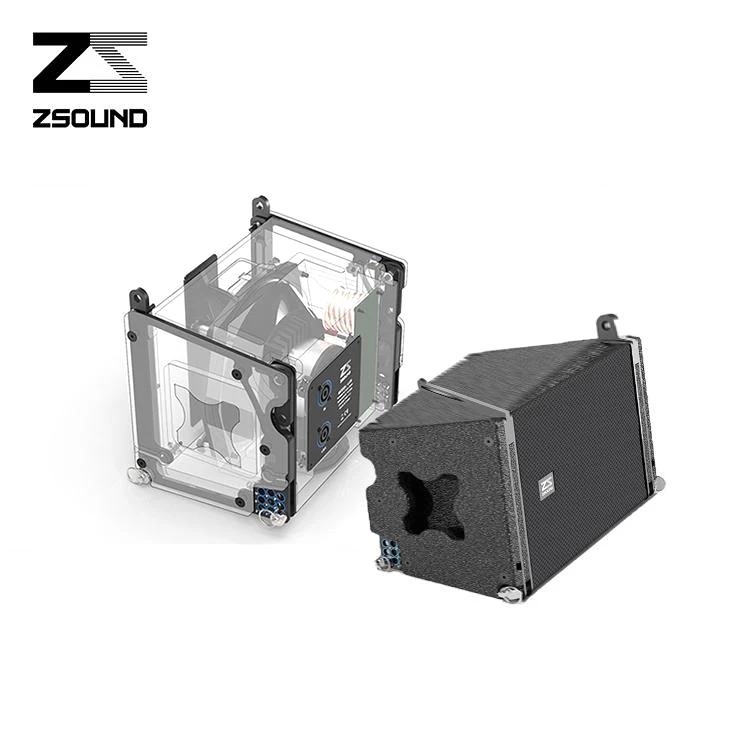  ZSOUND dj микшер аудио 10 дюймов 2-полосный коаксиальный мини линейный массив вечерний