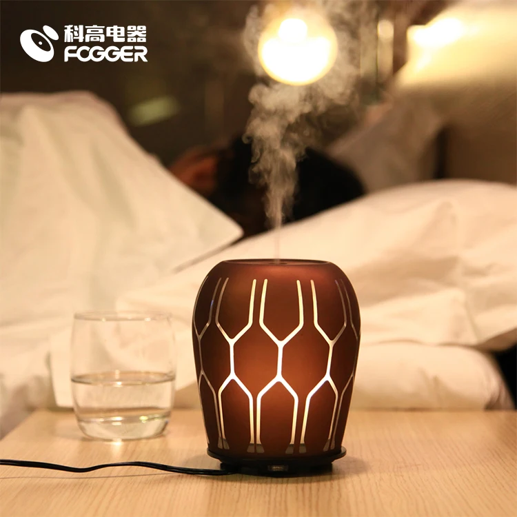 Home Decorative 100ml Glass Ultrasonic Fragrance Air Humidifier Yoga Essential Oil Diffuser oil difuser