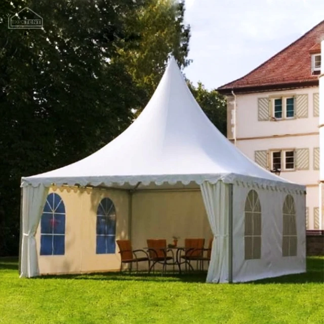 Custom Pagoda Gazebo White Aluminum Frame Tent 5x5m 10x10m Pagoda Tent For Outdoor Gazebo Garden Tent
