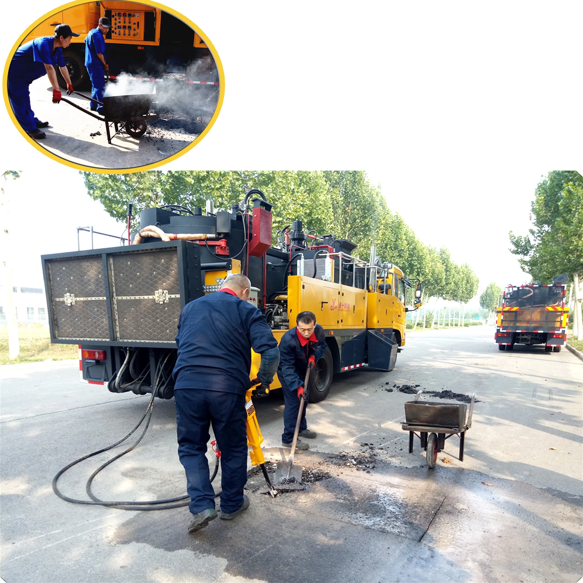 asphalt recycling machi regeneration machine for road repair pothole pits repatching patching asphalt bitumen recycling machine