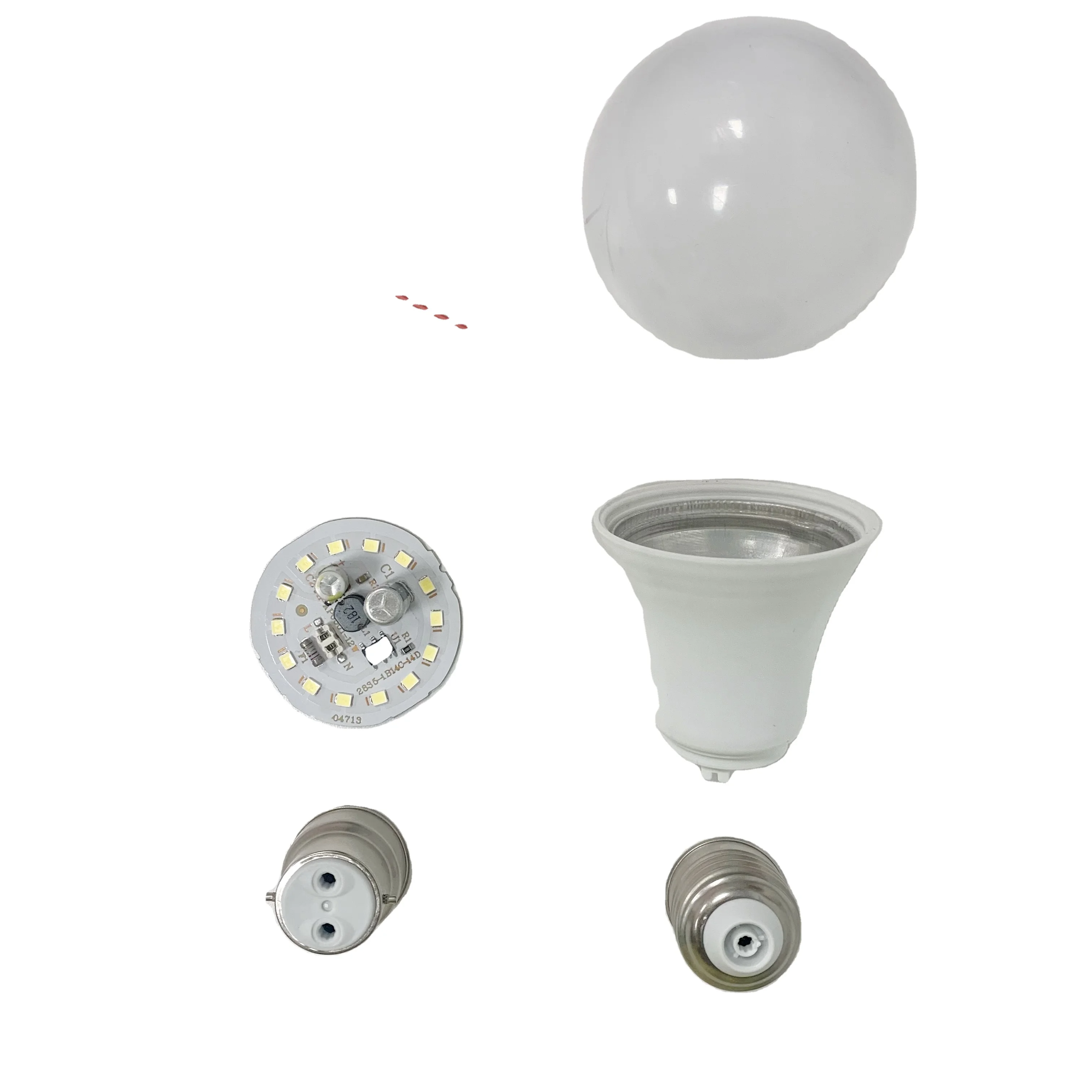 Skd Led Bulb 5-20W Aluminum Housing Pc Cover 2835 Chip Light Circuit Kit