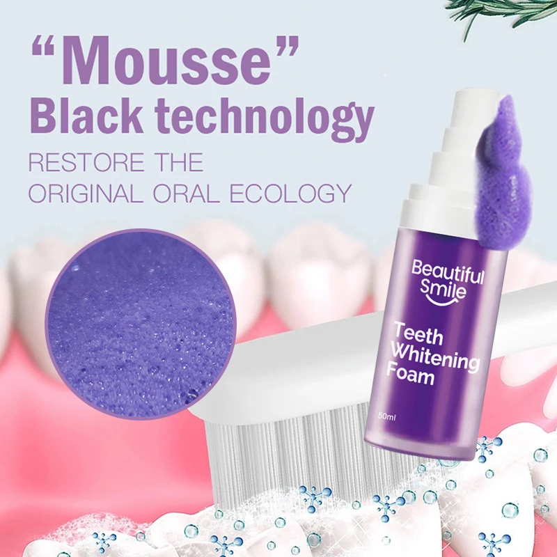 Wholesale Private Label Teeth Whitening Dental Expert Home Organic V34 Colour Correct PurpleToothpaste