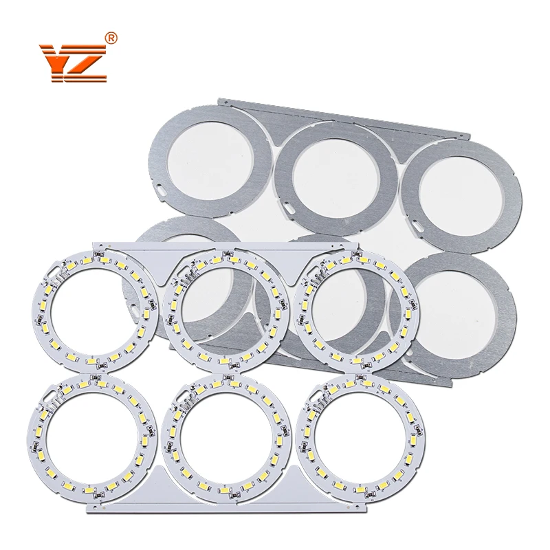 Led pcb producer custom led pcba  ROHS 94V0 aluminum 1OZ copper thickness pcb led module  led boards