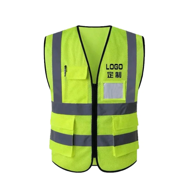 Spot traffic safety reflective clothing peach-shaped multi-pocket vest vest construction site construction reflective clothing