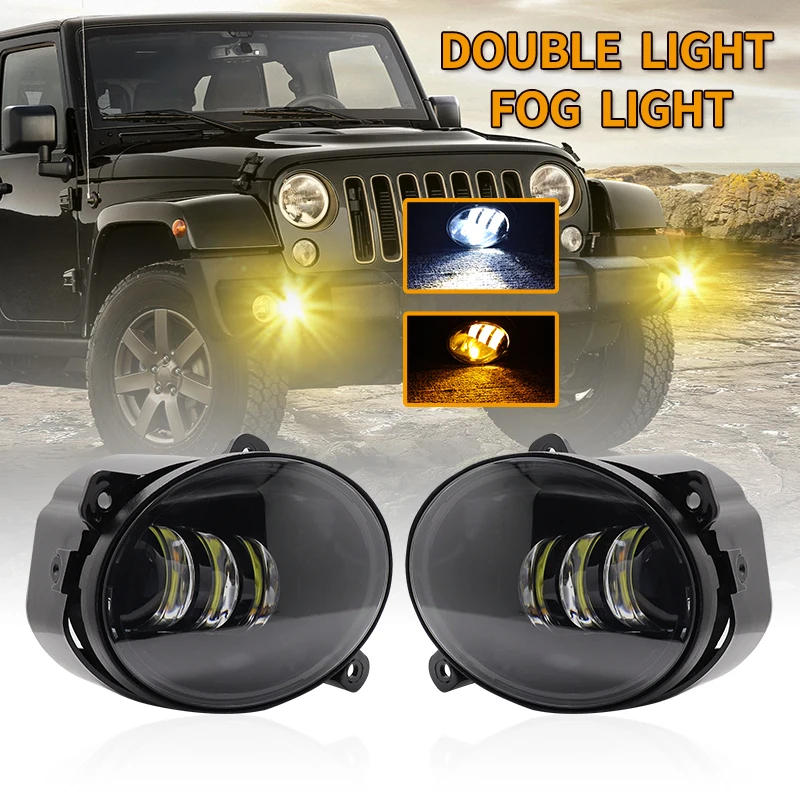 Hearxin 4inch Led Fog Lamp Projector Led Driving Spot Auxiliary Light Offroad 4x4 Led Off Road 30W Fog Lights Lighting