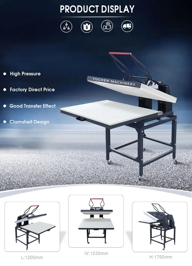 Новый широкоформатный ручной сублимационный термопресс 40*40 40*60 60*80x100 см