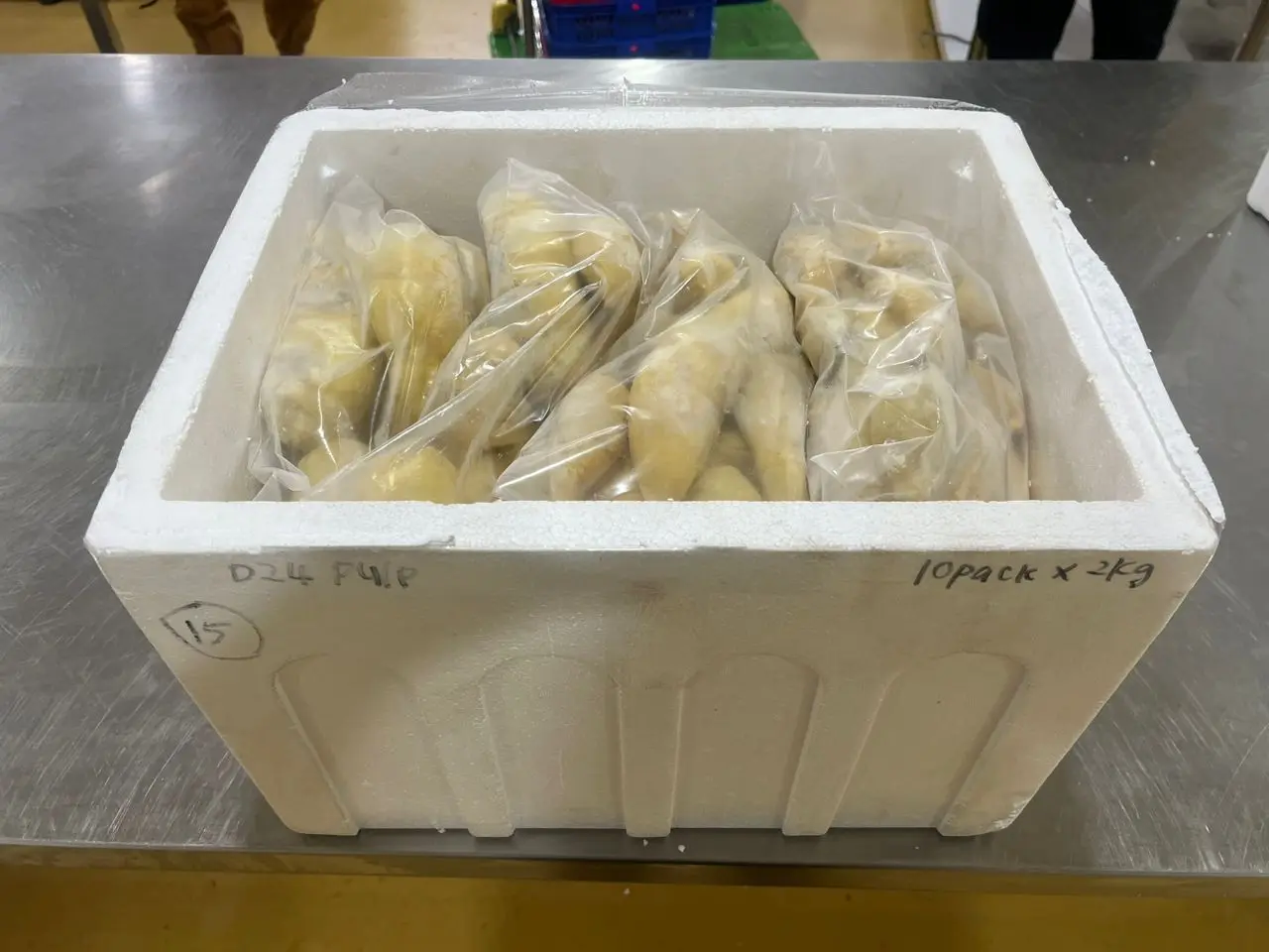 Вакуумный мешок D24 Durian замороженная целлюлоза поставщик в Малайзии 2 кг/упаковка