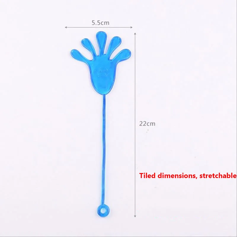 Nostalgic Elastic Creative Climbing Palm Trick Telescopic Stress Relief Wall Toys Sticky Hands for Kids