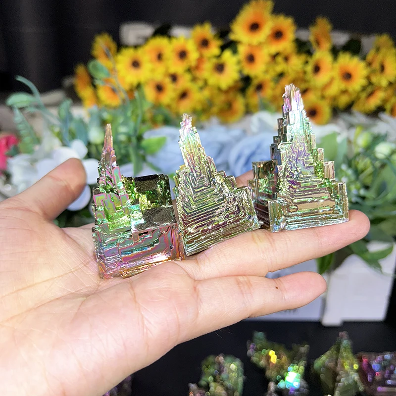 Kindfull Bismuth Towers Wholesale Reiki Healing  Crystal Quartz  Bismuth Ornaments For meditation