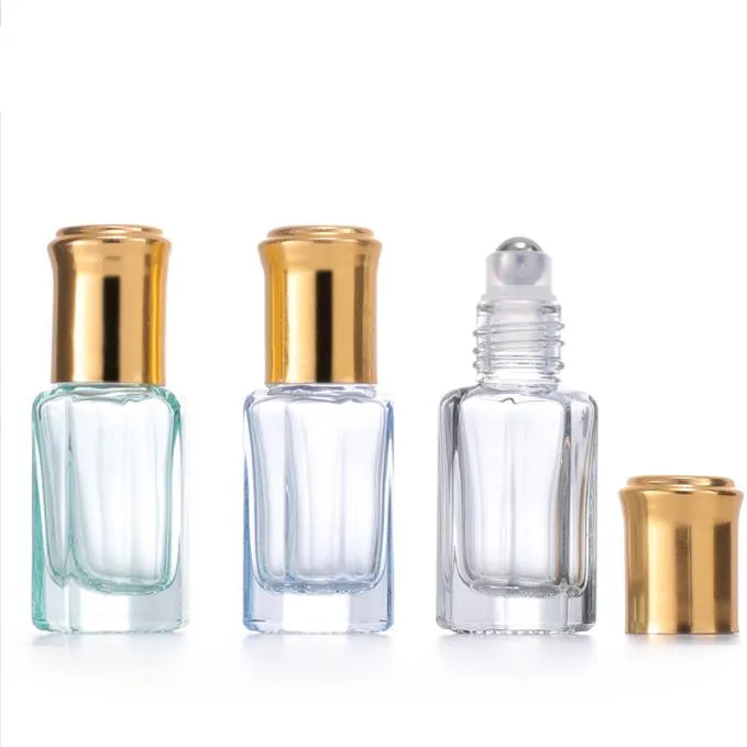 Wholesale 6ml Octagon Empty Roll On Bottles octagonal roll on glass bottle
