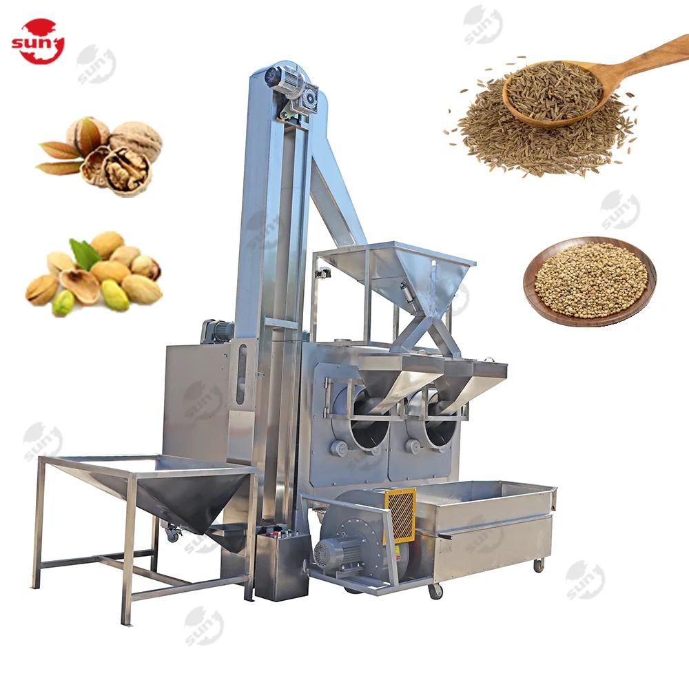 Famous brand roasted corn nuts machine roasted peanut hazelnut cooling machine roasting machine for nuts seeds beans