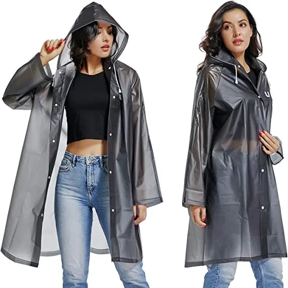 Raincoat Eva Cloths Long Rain Coat Poncho With Hat For Men Rainwear Hood With Big Brim Comfortable