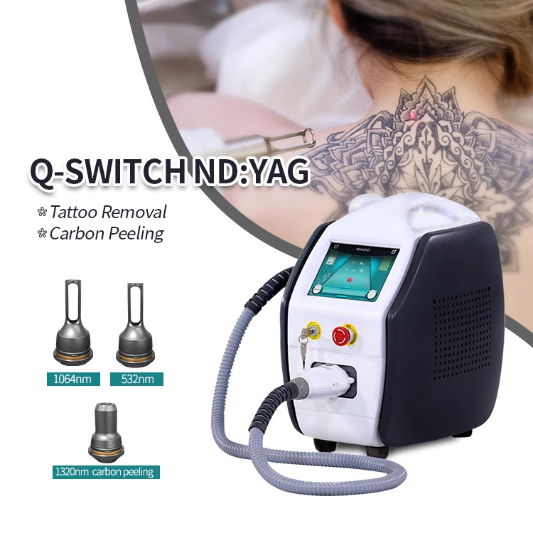 Russian market hot model spa pico laser picosecond laser tattoo removal portable Q switched tattoo remove nd yag laser carbon