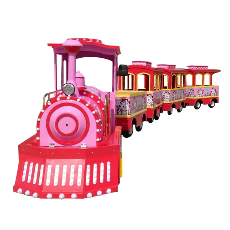 Amusement Park Battery Trackless Train Ride Tourist Attraction Road Train for Sale