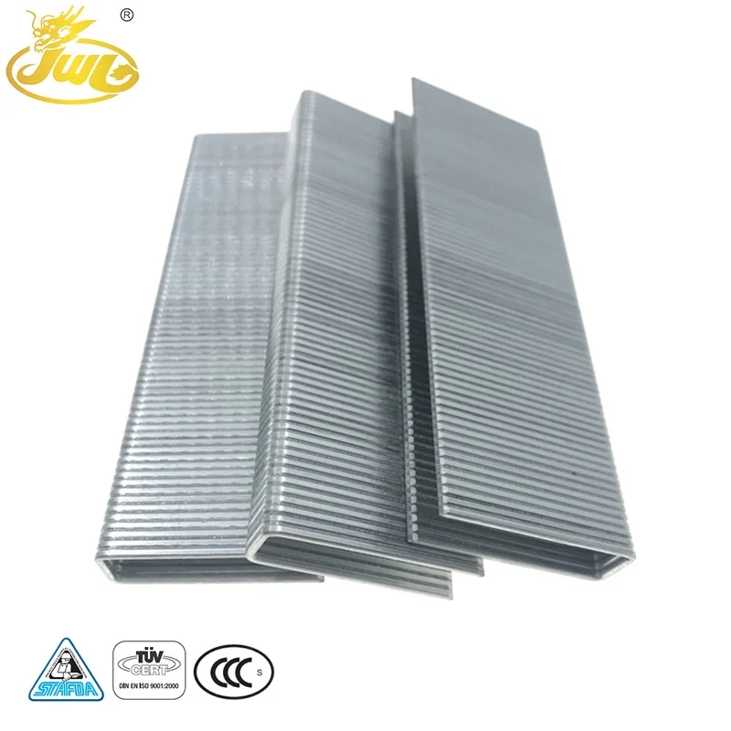 Лучшие продажи оцинкованной проволоки, стандартная гвоздь U-типа, мебель, Штапельная 100 серии, 16 га