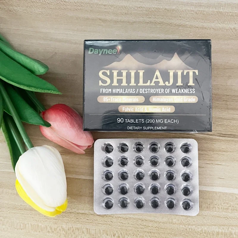Таблетка Shilajit, чистая хималайская Органическая Смола Shilajit, максимальная эффективность натуральных минералов, фульвовая кислота для энергетической иммунной поддержки