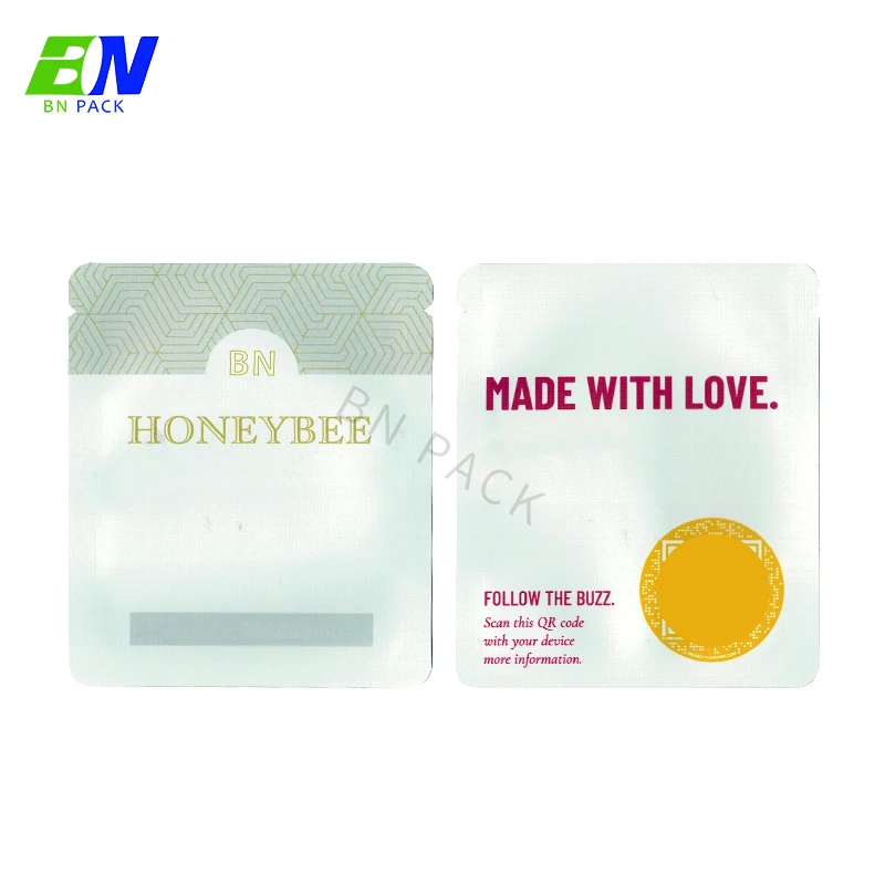 BN Pack Small size Custom 3.5g&7g Soft Touch Aluminum Mylar Bags Foil Candy bag 3 Side Seal bag