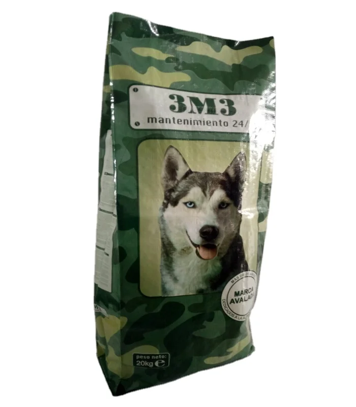10 kg 25 kg 50 kg bopp laminated pet food bag for packing cat litter, dog food  pp woven animal feed bag packaging