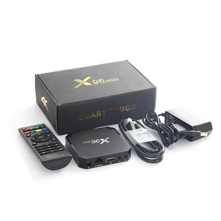 Factory Set-top Box X96mini Android 7.1 9.0 4K UHD Set Top Box Amlogic S905w 2GB 16GB OTT Smart Android X96 Mini TV Box