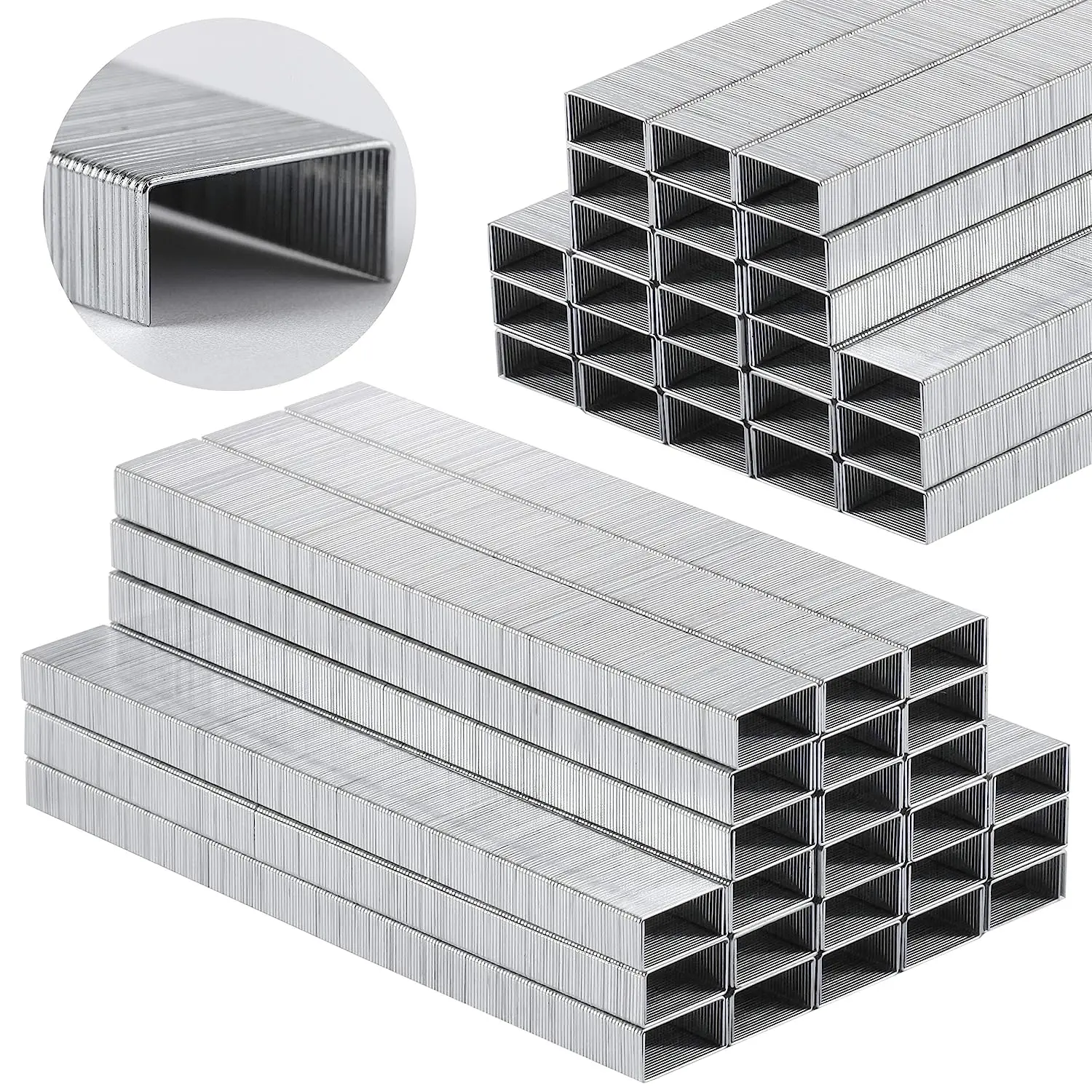 1000Pcs Gauge 1008F series Fastener Furniture Wood Used Staples Pins 8mm for Wood, Upholstery, Carpentry, Deco