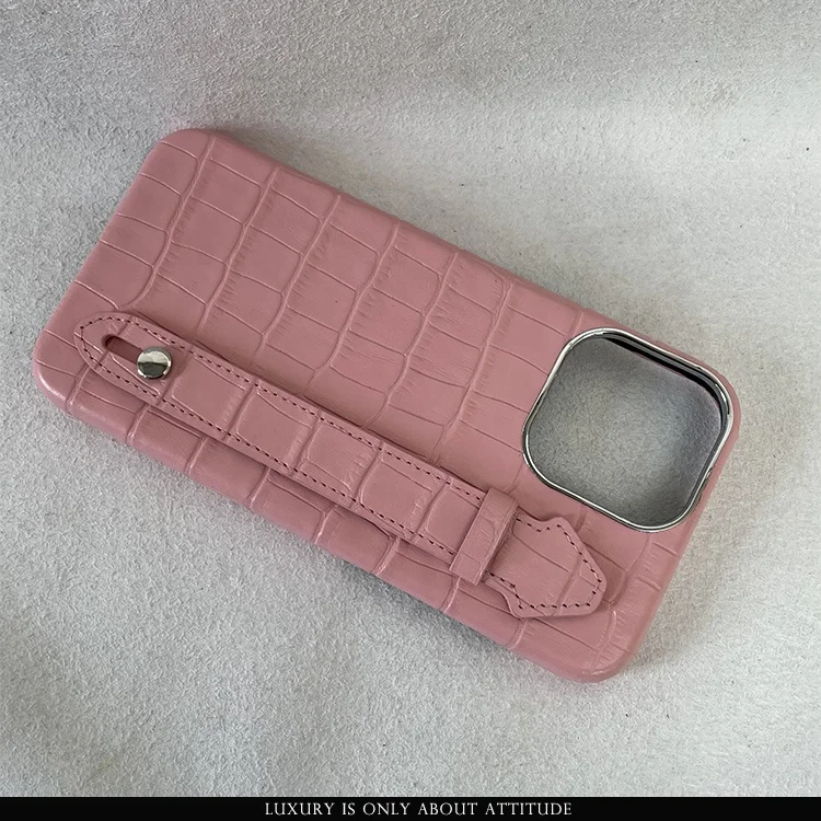 Wholesale high quality embossed crocodile leather case cover for iphone 13promax