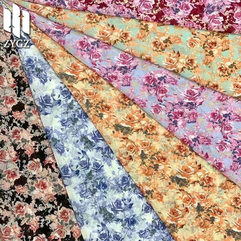 100 polyester chiffon printed dress fabric China printing fabric manufacturers wholesale