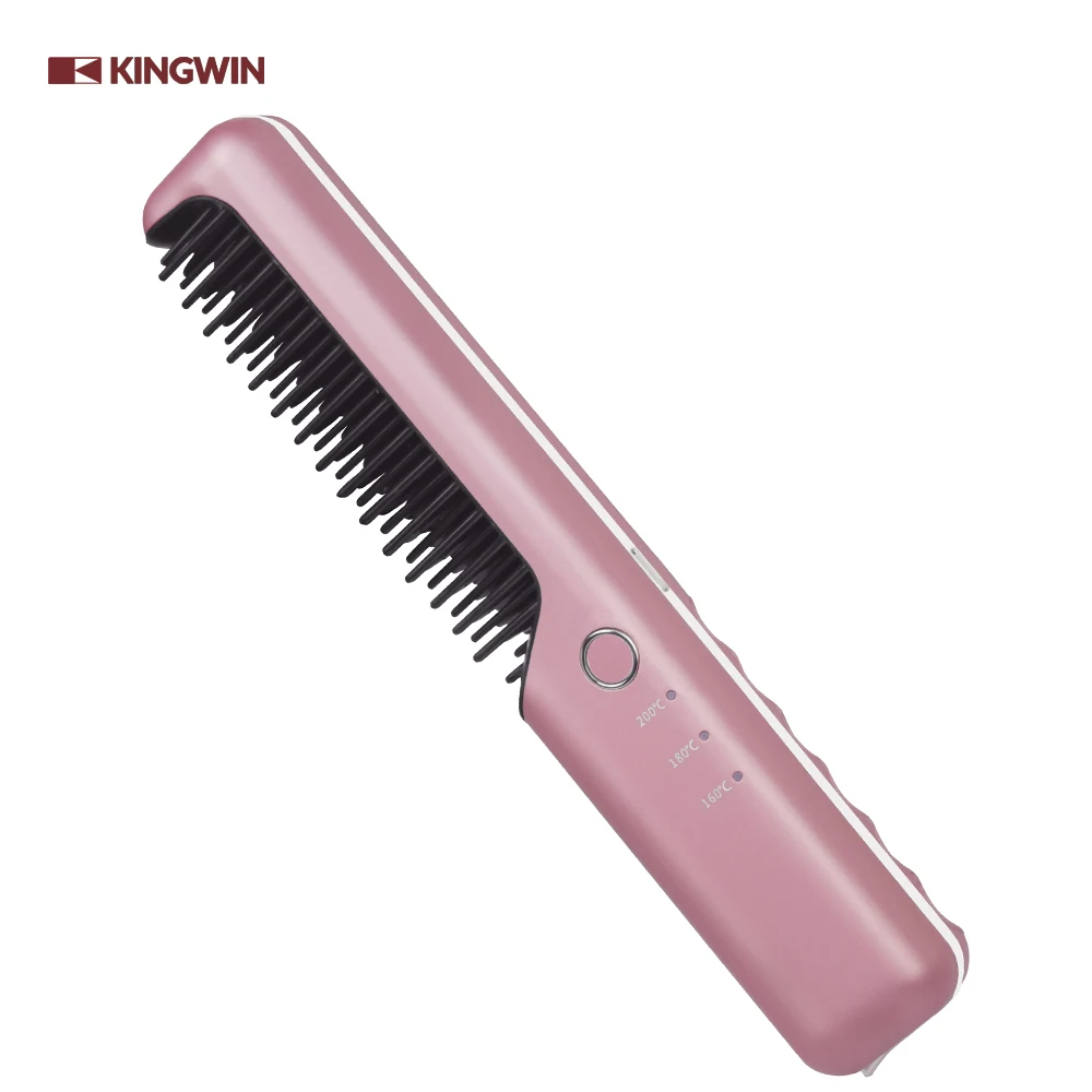 Beard brush and comb Cordless straightening