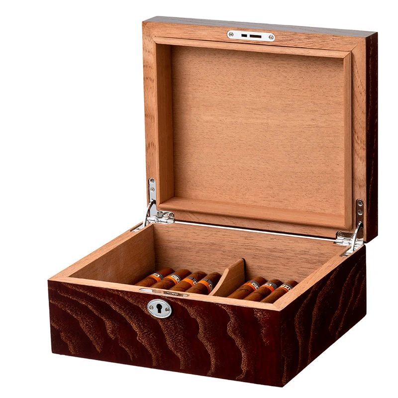 New Sale Cigar Luxury Humidor Manufacturers Customized High Quality Spanish Cedar Wood Cigar Packaging Box