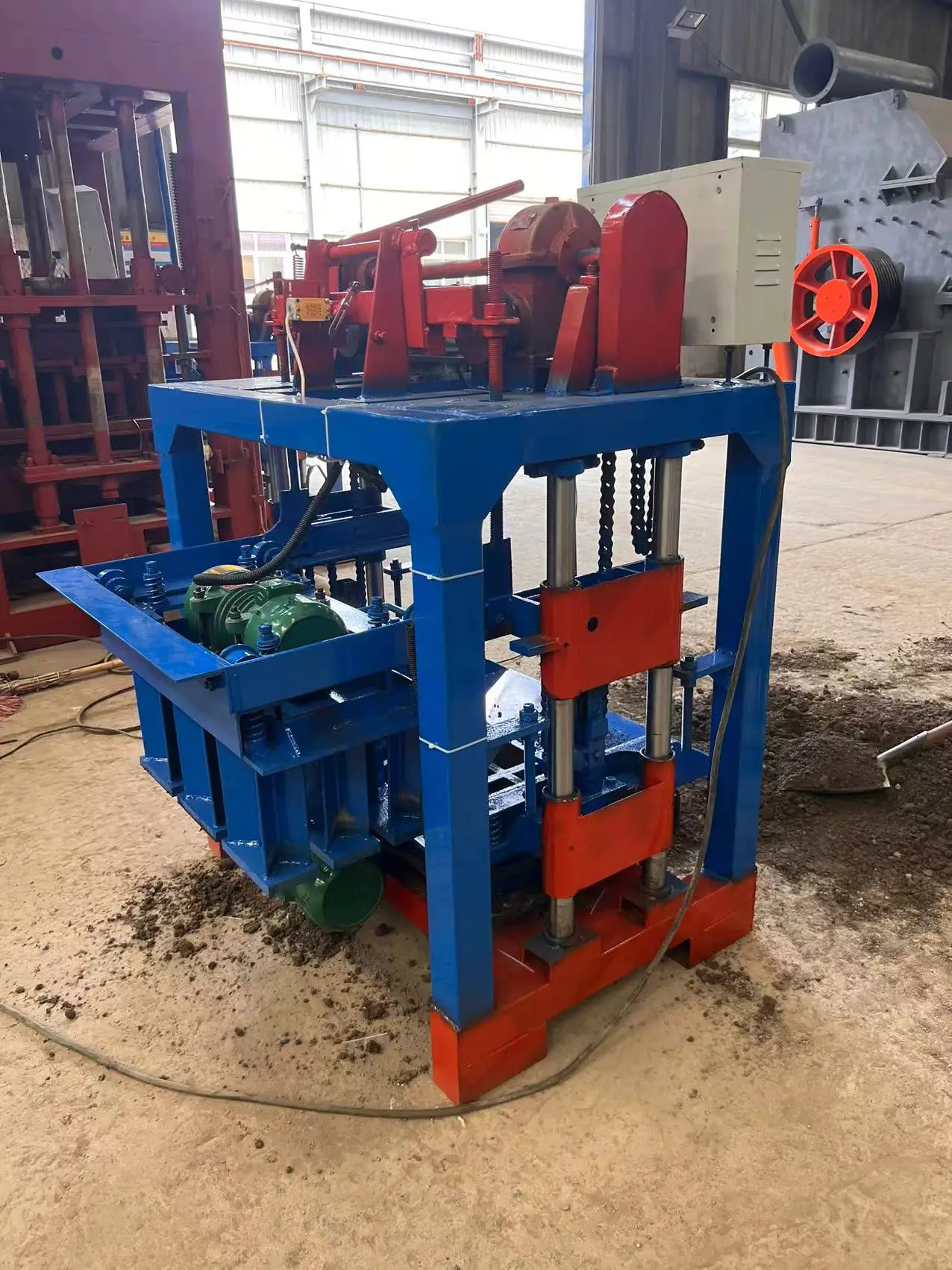 Low Cost Semi-automatic BL4-35A Cement Brick Making Machine Manual Interlocking Hollow Brick Making Machine Price
