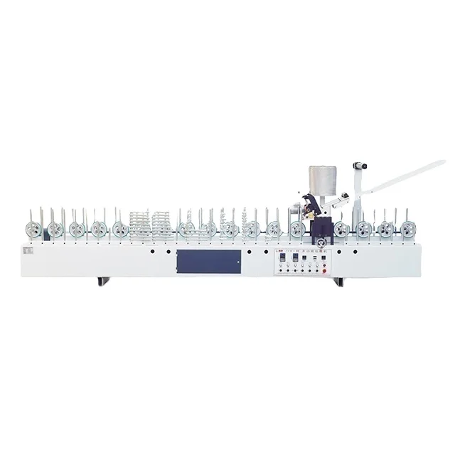 Engineering veneer eva profile wrapping machine high quality China EVA fabric laminating machine