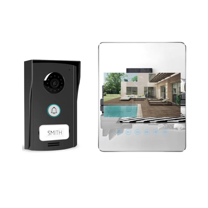 Manufacturer Video Doorphone with Touch Button and Unlock Function Supplier of Video Door Phone for Home