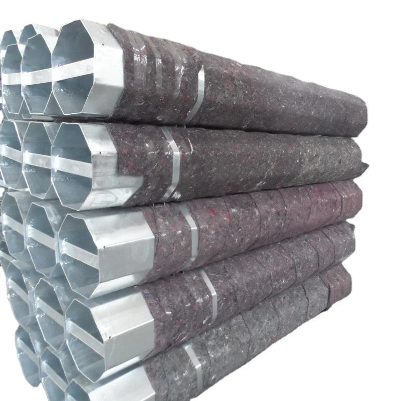 40ft 6-15 м на заказ восьмиугольный оцинкованный Однорычажный стальной трубчатый полюс уличный фонарный столб