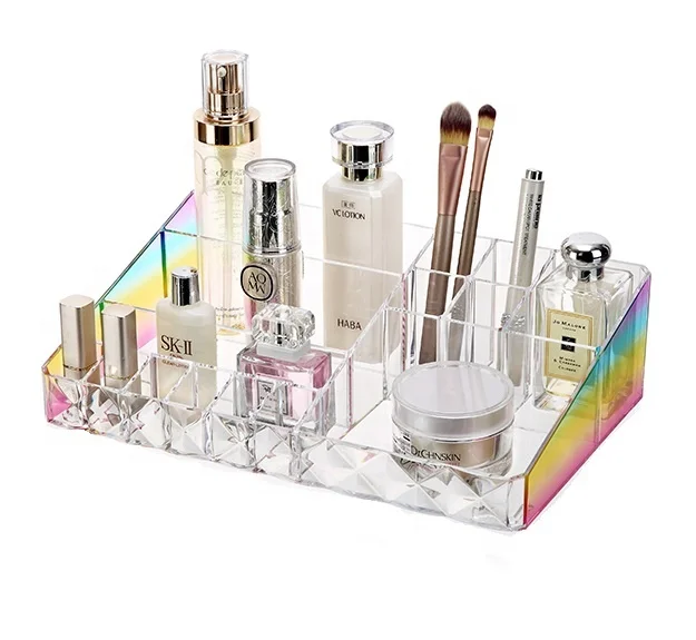 New design colorful professional make up plastic cosmetic storage box makeup organizer