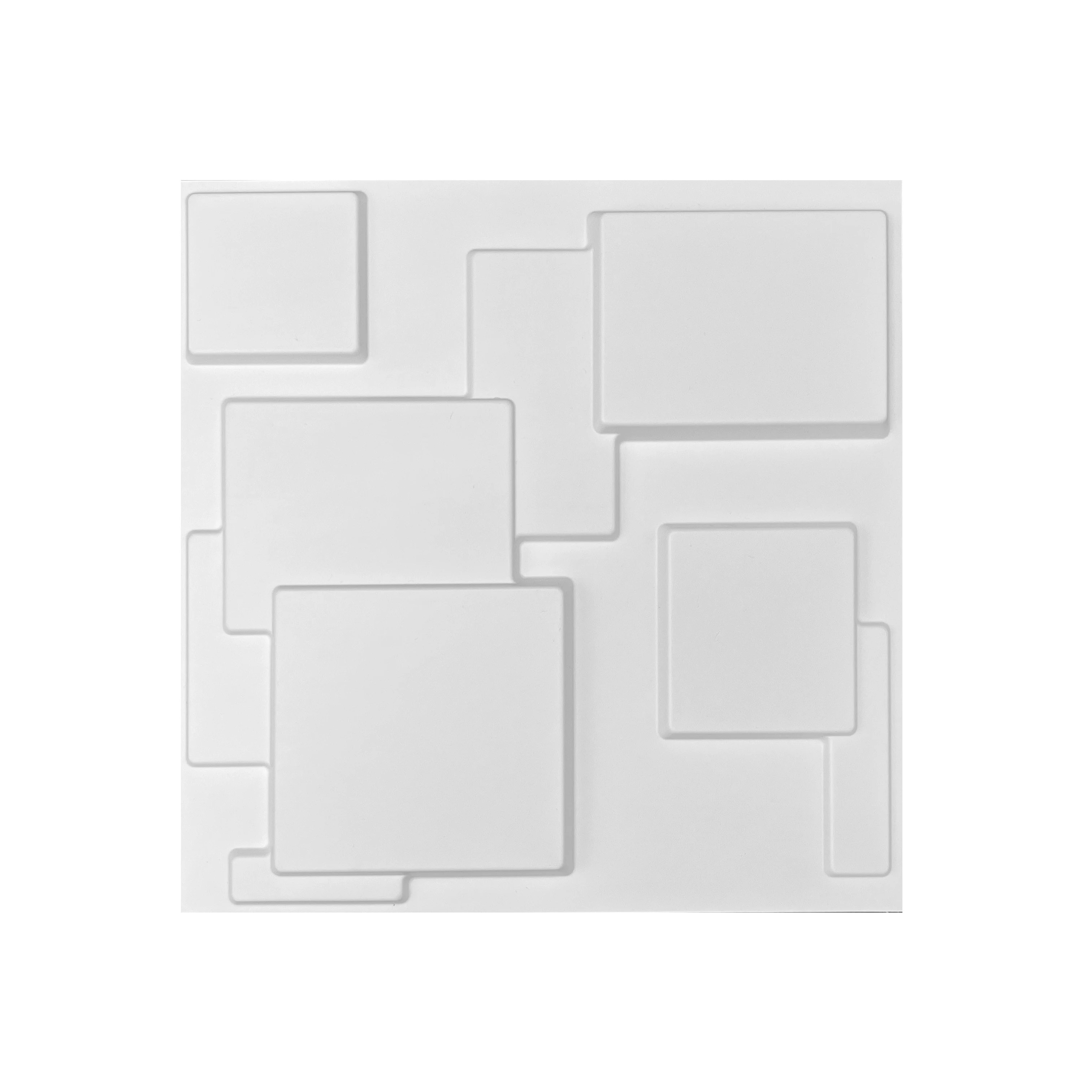 High Quality Peel and Stick Easy to Install 3D Pvc Wall Art Panel Embossed Wall Board Sofa Background