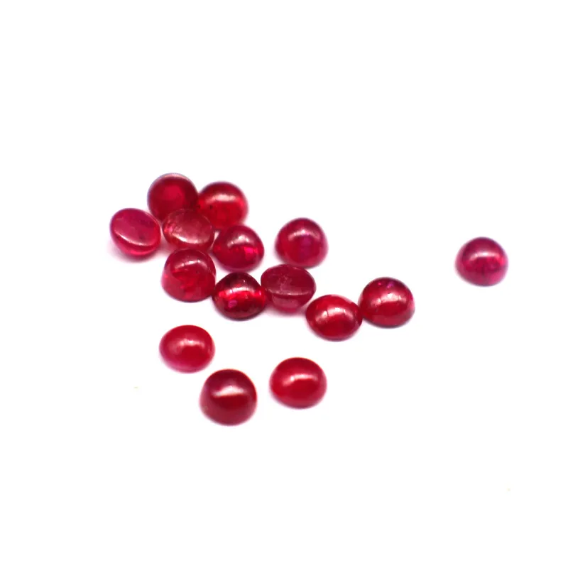 MEDBOO Fine Jewellery Manufacturer Myanmar Round Brilliant Cut Real Natural 2mm Ruby Gems Loose Gemstones For Jewelry Making