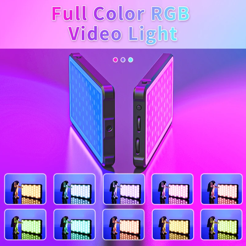 Mamen Multifunctional RGB Panel Fill Light Photography Fill Lighting LED Video fill light