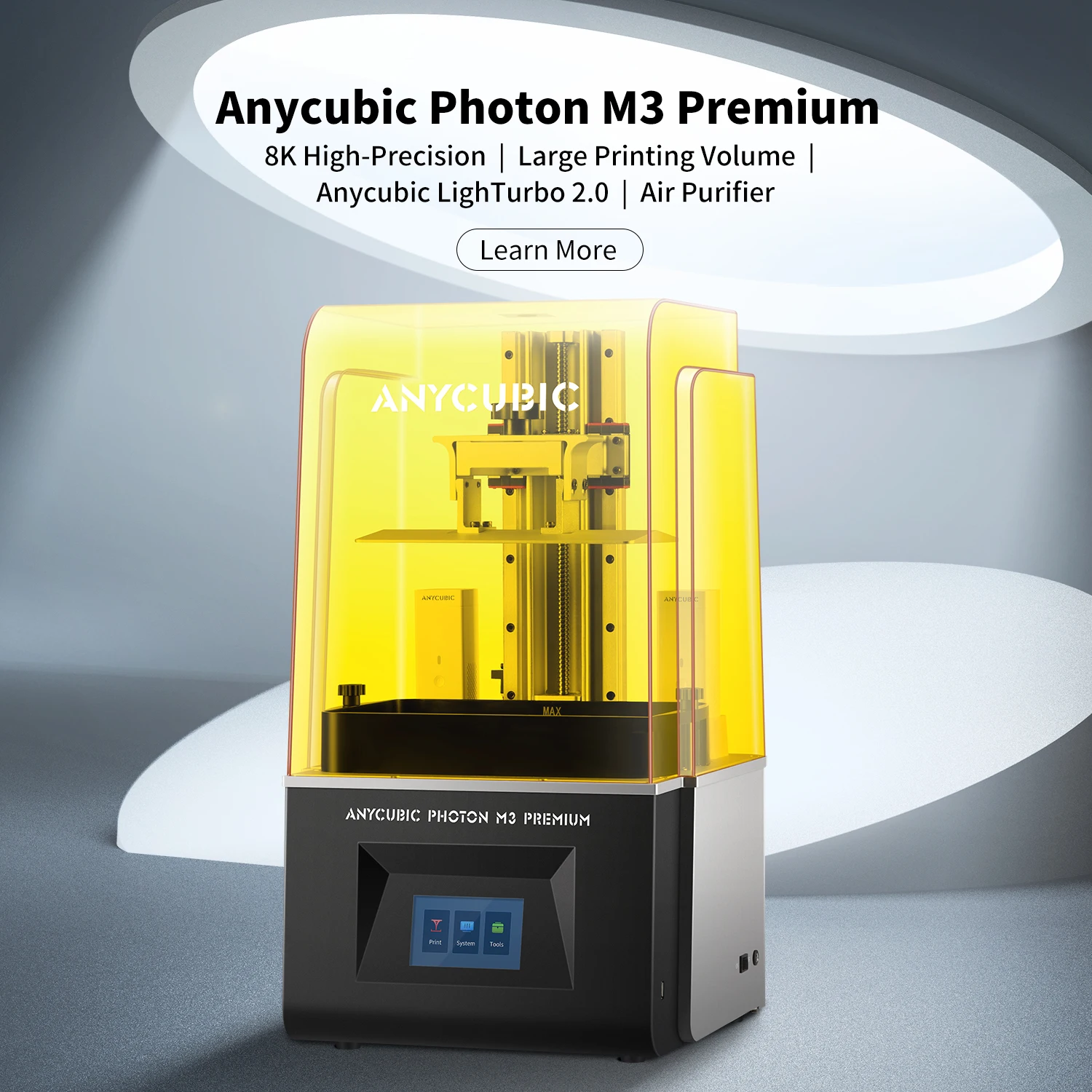 Новый Большой 3d принтер Anycubic 8k Lcd M3 Premium Sla