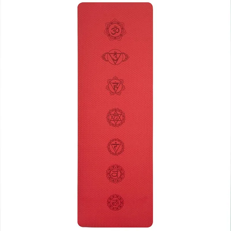 
eco friendly anti slip TPE Yoga Mat With logo Custom print waterproof 
