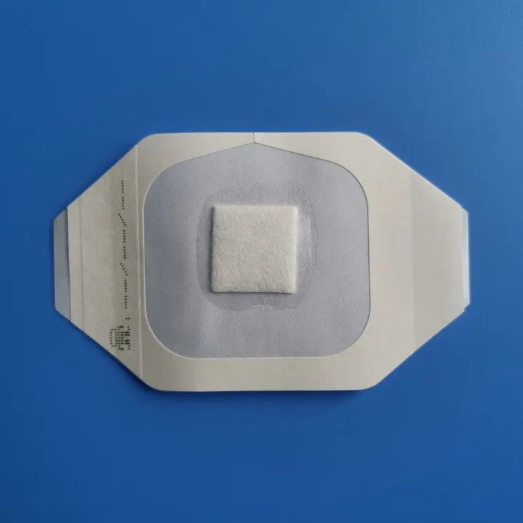 medical waterproof PU surgical wound dressing plaster Transparent Film Dressing with Pad