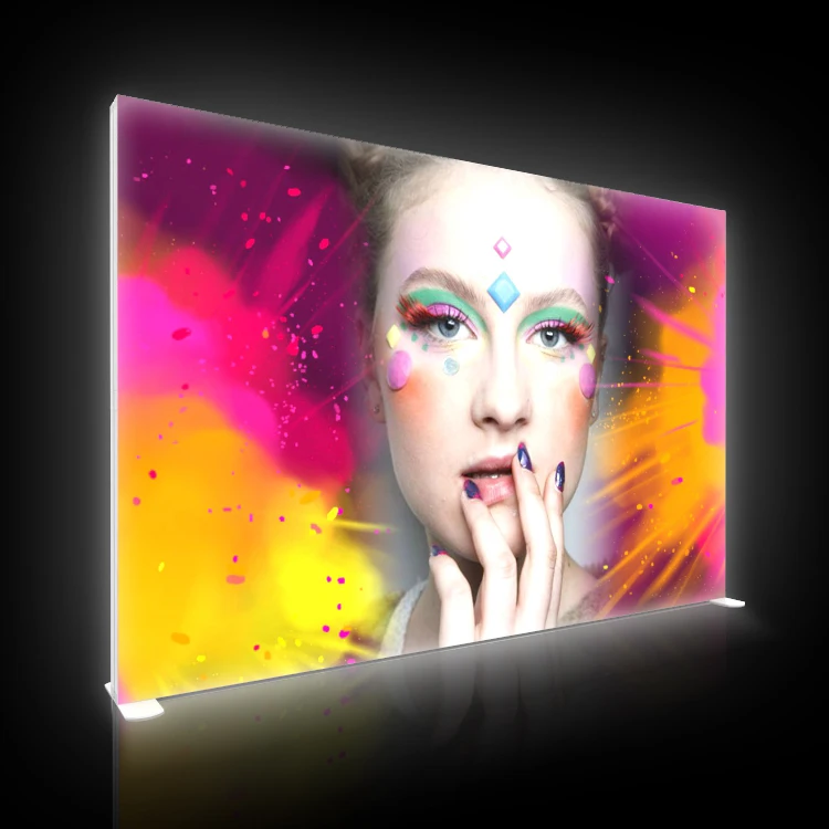 High Quality Led Crystal Trade Frame Show Light Advertising Display Seg Portable outdoor light box advertising
